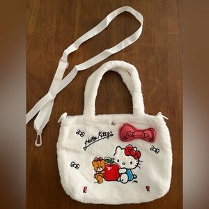 Hello Kitty White Plush Bag